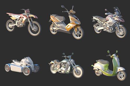 Motorcycle Electric Donkey 3d model