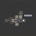 Industrial Machinery Equipment System With Mechanical Arms And Conveyor Belt Components