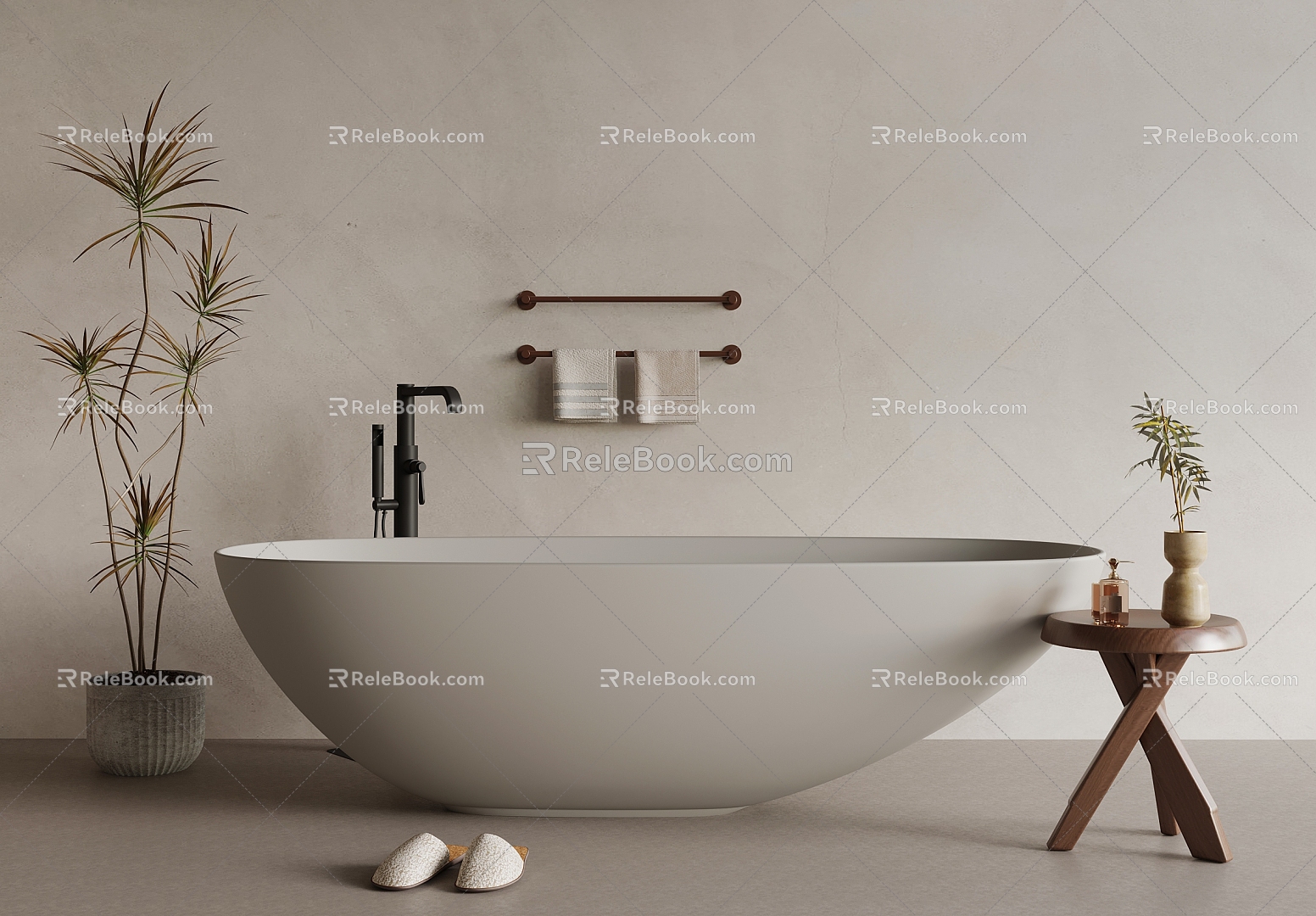 Bathtub Tub Integrated Bathtub Independent Bathtub 3d model