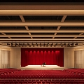 Modern Theatre Hall 3d model