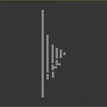 Long Strip Structure Composed Of Metal Cubes Arranged Neatly In