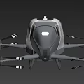 Smart Machine Drone With Rotors Modern Cockpit And Intelligent Design Features