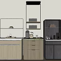 Modern Storage Cabinet Units With Light Wood Beige And Dark Gray Designs And Shelves