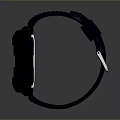 Smart Watch With Colorful Dial Metal Case And Black Silicone Strap For Daily Use