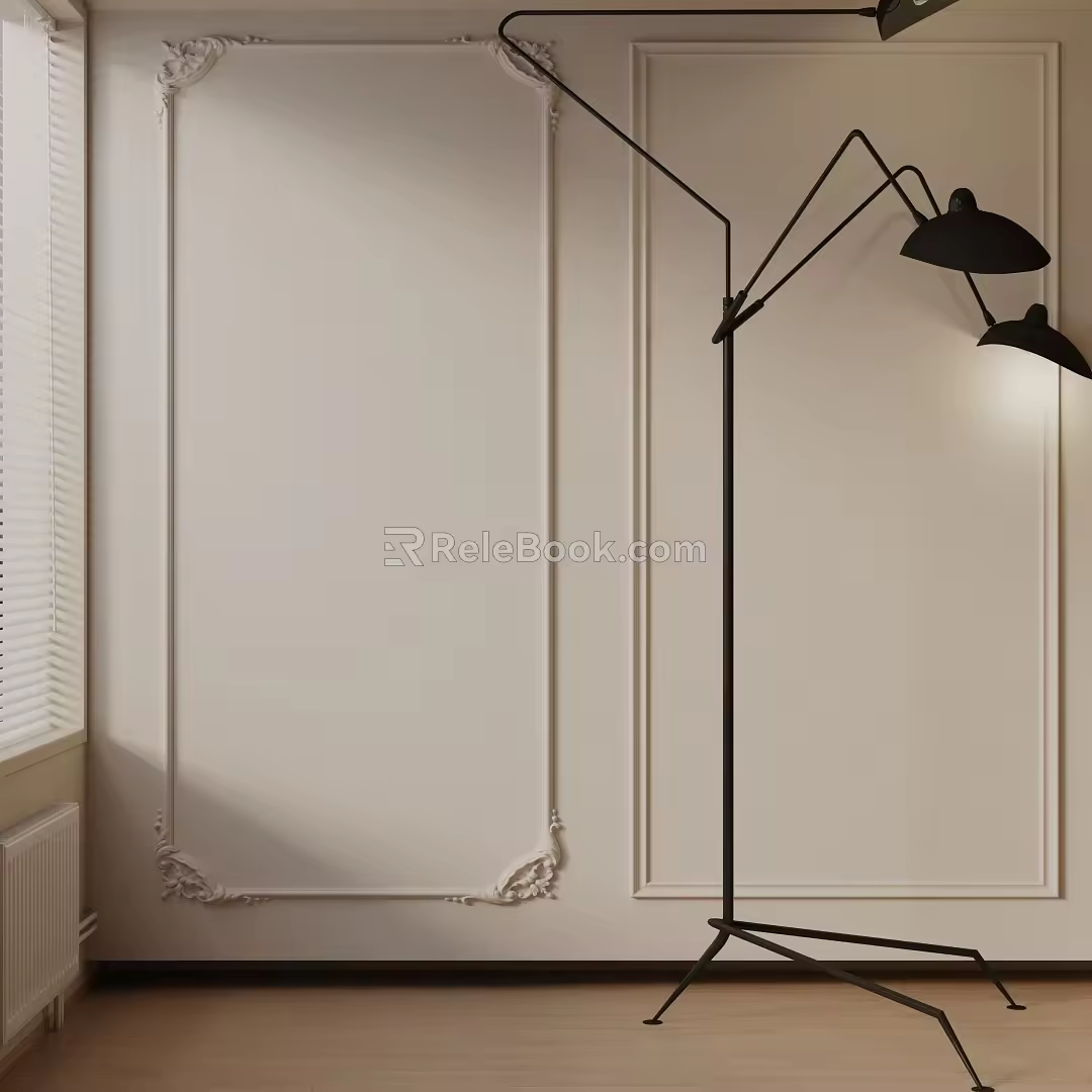 Modern floor lamp 3d model