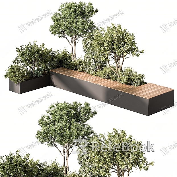 Modern landscape seat model