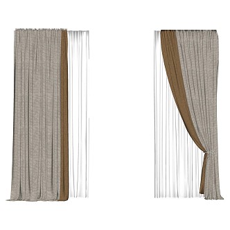 Curtains 3d model