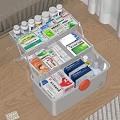 Home Medicine Storage Box With Multiple Compartments For Organized Medical Supplies