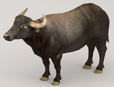 animal small animal pet biological cow 3d model