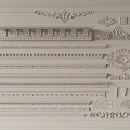 Decorative Gypsum Moldings With Various Ornamental Designs And Architectural Details
