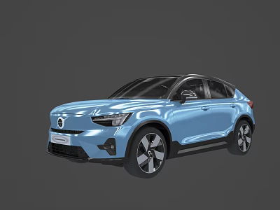 Modern Blue SUV Car With Sleek Body And Stylish Exterior Design 3d model