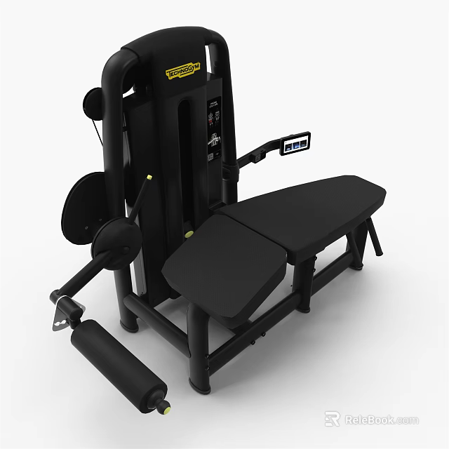 Professional Strength Training Fitness Machine with Adjustable Seat and Grip Handles for Gym Workouts 3d model 