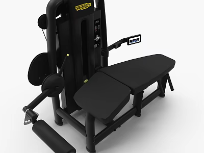 Professional Strength Training Fitness Machine with Adjustable Seat and Grip Handles for Gym Workouts 3d model