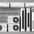 Air Conditioners And Fans Including Wall Mounted Standing Cabinet Units With Modern Design