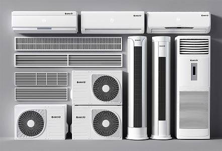 modern air conditioning 3d model