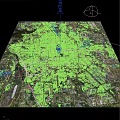 Comprehensive Aerial Planning of Urban Area with Road Networks River Systems and Green Spaces