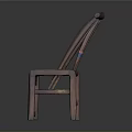 Traditional Wooden Chair With Carved Backrest And Solid Wooden Legs For Home Living