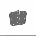Stainless Steel Hinge With Mounting Holes For Furniture And Industrial Use