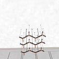 Modern Hexagonal Chandelier Design With Multiple Hanging Units And Ceiling Mounted Lighting 3d model
