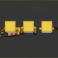 Minion LEGO Characters Holding Guitar Sign And Wrench In Playful Group Scene