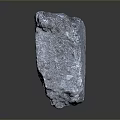 Transparent Triangular Stone With Natural Texture And Reflective Surface On Dark Background