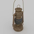 Vintage Rustic Metal Candle Lamp With Classic Design And Handle For Home Decor