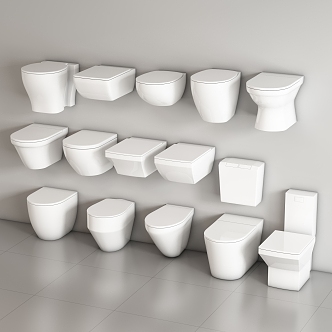 Modern toilet 3d model