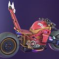 Modern Motorcycle Concept Motorcycle 3d model