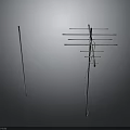 Household Metal TV Antenna With Two Different Designs For Better Signal Reception