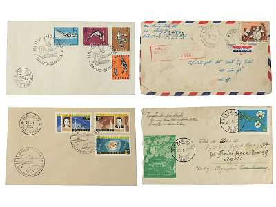 Envelope Letter Mail Old Envelope Stamp 3d model