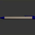 Blue And Beige Ballpoint Pen For Daily Writing And Office Tasks
