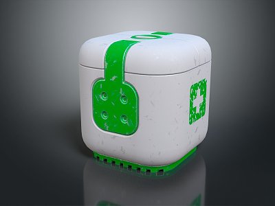 Medical kit Medical kit First aid kit Red Cross kit 3d model