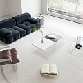 Modern Sofa Coffee Table Combination Sofa 3d model