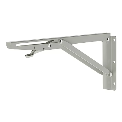 Durable Iron Bracket With Triangular Design For Wall Mounted Shelf Support 3d model