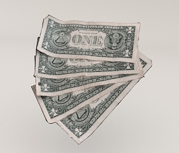 US Dollar Banknotes 3d model