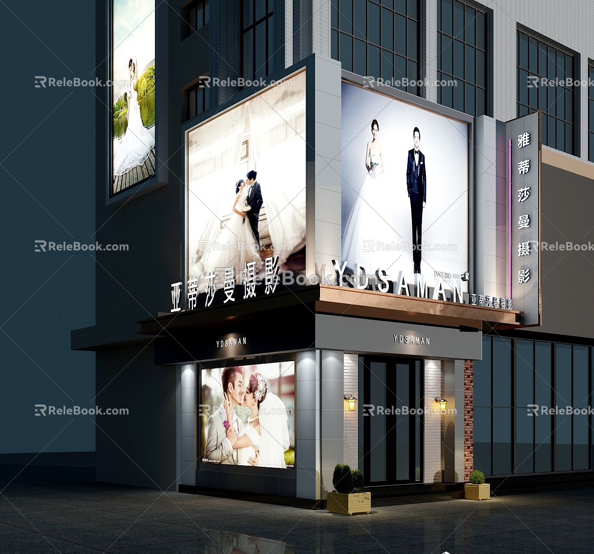 Wedding Photography Facade Design 3d model