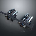 Heavy Duty Vehicle Tires On Mechanical Chassis With Suspension Components