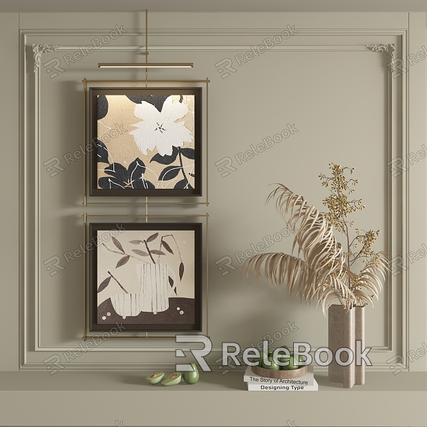 abstract decorative painting model