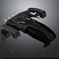 Futuristic Cosmic Spaceship With Sleek Metallic Structure And Advanced Aerospace Design