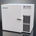 Eppendorf Laboratory Freezer White Design With Digital Display Control Panel And Ventilation Grilles 3d model