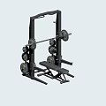 Multifunctional Home Gym Sports Equipment With Power Rack Barbell Weight Plates And Adjustable Bench