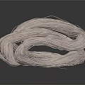 Light Colored Twisted Soft Cotton Thread Balls For Daily Household Use 3d model