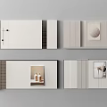 Sofa background wall 3d model