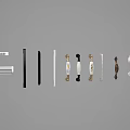 Classical hardware handle 3d model