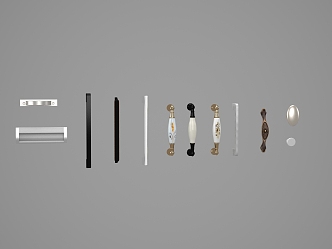 Classical hardware handle 3d model