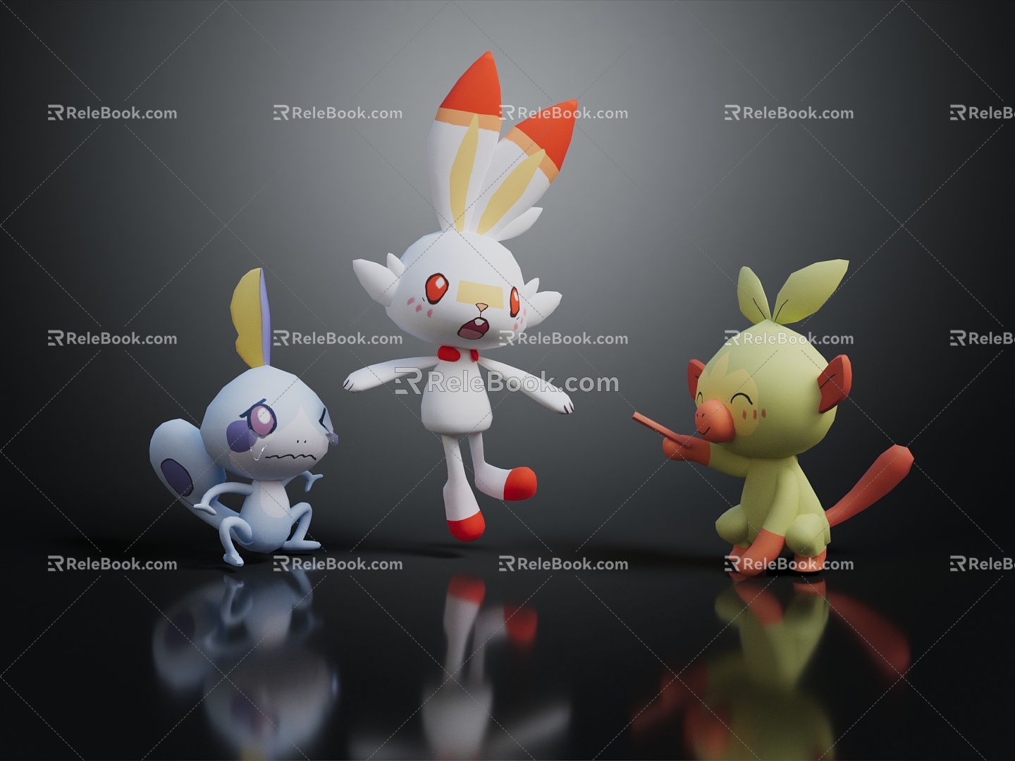 Modern Game Character Cartoon Animal Elf Pokemon Anime 3d model