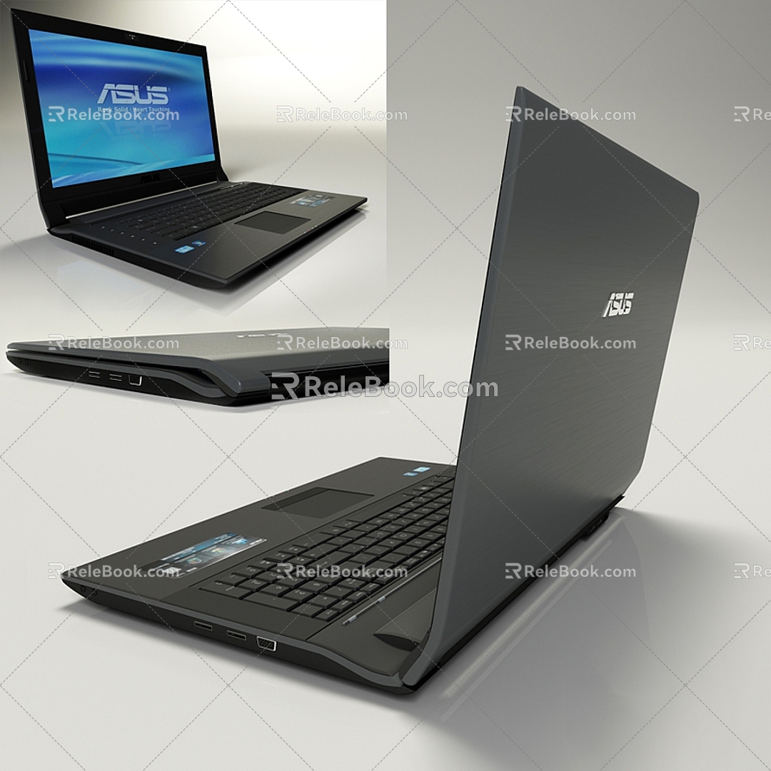 Asus Laptop Asus Brand Computer Laptop Digital Product Display 3d model