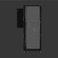 Sleek Black Computer Case With Transparent Side Panel And Modern Design