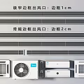 Air Conditioner Fan With Ultra Narrow 1cm Frame And Regular 2cm Frame Air Outlets