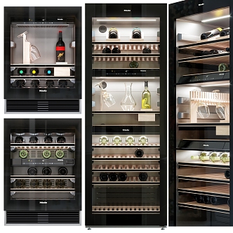 Modern Wine Cabinet Wine Cabinet Constant Temperature Cabinet Refrigerator 3d model